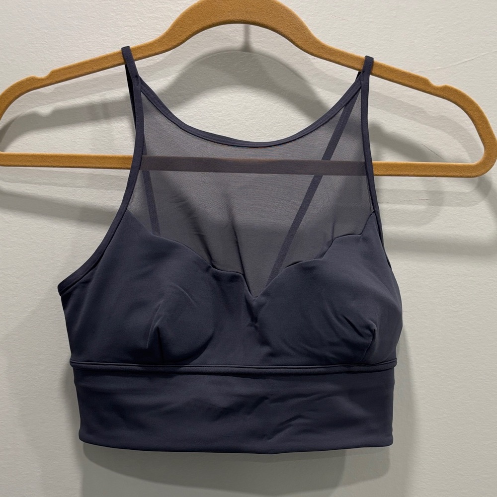 Lululemon Athletica Mesh Insert Sports Bra - Dark Gray